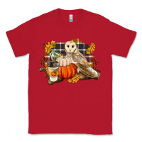 Red Fall Barn Owl Classic Tee - LillyAllenDesigns