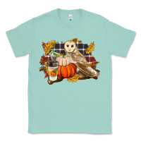 Seafoam Fall Barn Owl Classic Tee - LillyAllenDesigns