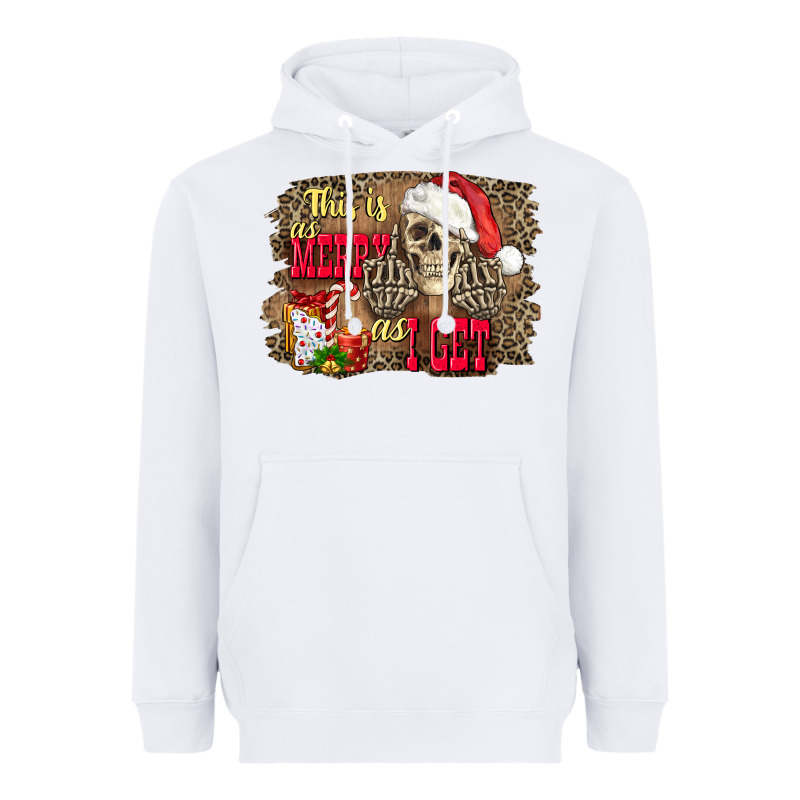 This Is As Merry As I Get Skull Heavyweight Hoodie by FaDigitalArtStudio | Teevron