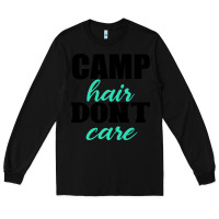 Black Camp Hair Don't Care Black Long Sleeve Tee - Bettercallsaul