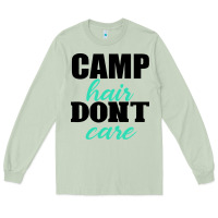 Matcha Camp Hair Don't Care Black Long Sleeve Tee - Bettercallsaul