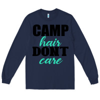 Navy Camp Hair Don't Care Black Long Sleeve Tee - Bettercallsaul