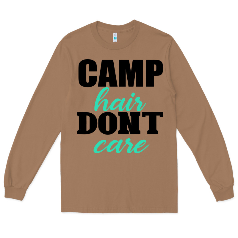 Camp Hair Don't Care Black Long Sleeve Tee by Bettercallsaul | Teevron