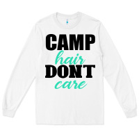 White Camp Hair Don't Care Black Long Sleeve Tee - Bettercallsaul