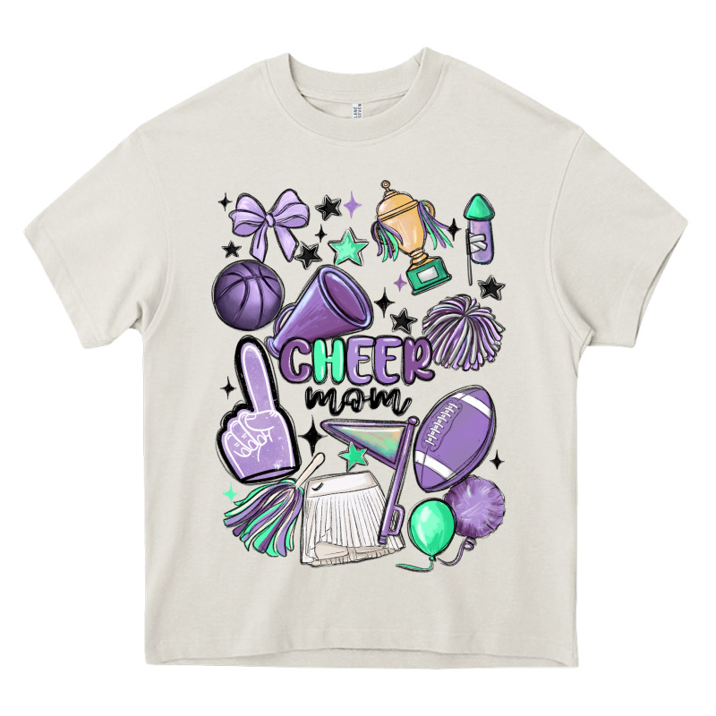Cheer Mom Heavy Core Tee by MaliasSmallBusiness | Teevron