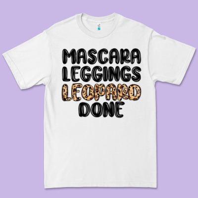 Mascara Leopard Done Premium Tee Designed By Maliassmallbusiness