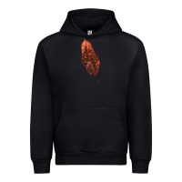 Black croton leaf Urban Hoodie - LillyAllenDesigns
