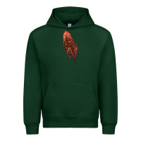 Forest Green croton leaf Urban Hoodie - LillyAllenDesigns