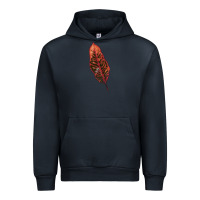 Navy croton leaf Urban Hoodie - LillyAllenDesigns
