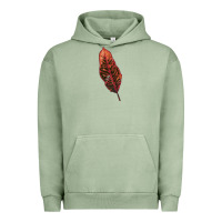 Pigment Oil Green croton leaf Urban Hoodie - LillyAllenDesigns