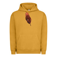 Pigment Peanut Butter croton leaf Urban Hoodie - LillyAllenDesigns
