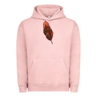 Pigment Salmon croton leaf Urban Hoodie - LillyAllenDesigns
