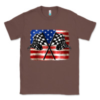 Chestnut American Racing Flag Classic Tee - JahusDesignShop
