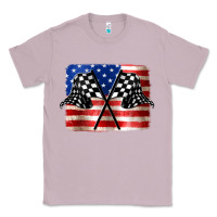 Lilac American Racing Flag Classic Tee - JahusDesignShop