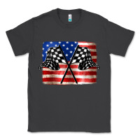 Smoke American Racing Flag Classic Tee - JahusDesignShop