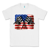 White American Racing Flag Classic Tee - JahusDesignShop