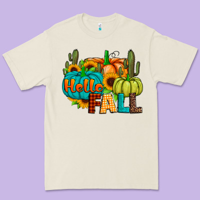 Hello Fall Premium Tee Designed By Jahusdesignshop