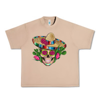 Burro mexican skull sombrero roses cactus serape Urban Heavy Tee - Artiststas