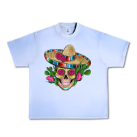 Grape Ice mexican skull sombrero roses cactus serape Urban Heavy Tee - Artiststas