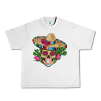 Lunar Rock mexican skull sombrero roses cactus serape Urban Heavy Tee - Artiststas