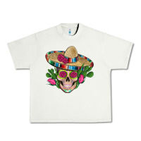 Pistachio mexican skull sombrero roses cactus serape Urban Heavy Tee - Artiststas