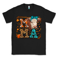 Black Western Fall Cow Mama Classic Tee - LillyAllenDesigns