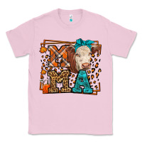 Bubblegum Pink Western Fall Cow Mama Classic Tee - LillyAllenDesigns