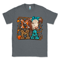 Charcoal Heather Western Fall Cow Mama Classic Tee - LillyAllenDesigns