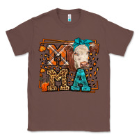 Chestnut Western Fall Cow Mama Classic Tee - LillyAllenDesigns