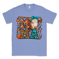 Colony Blue Western Fall Cow Mama Classic Tee - LillyAllenDesigns