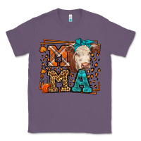 Lavender Western Fall Cow Mama Classic Tee - LillyAllenDesigns