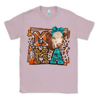 Lilac Western Fall Cow Mama Classic Tee - LillyAllenDesigns