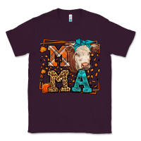 Plum Western Fall Cow Mama Classic Tee - LillyAllenDesigns