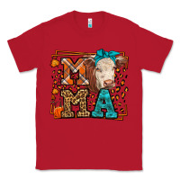 Red Western Fall Cow Mama Classic Tee - LillyAllenDesigns