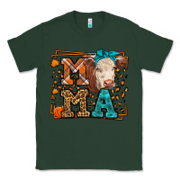 Sports Green Western Fall Cow Mama Classic Tee - LillyAllenDesigns