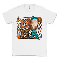 White Western Fall Cow Mama Classic Tee - LillyAllenDesigns