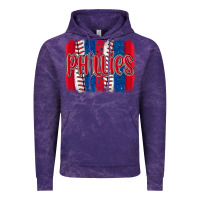 Cloud Purple phillies baseball team spirit brushstrokes Vintage Hoodie - Artiststas