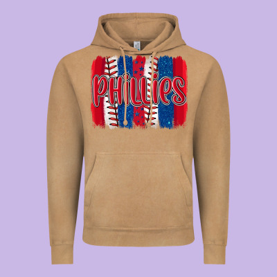 Phillies Baseball Team Spirit Brushstrokes Vintage Hoodie Designed By Artiststas