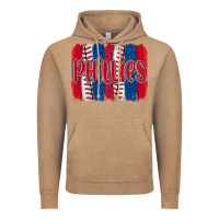 Vintage Coffee phillies baseball team spirit brushstrokes Vintage Hoodie - Artiststas