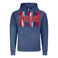 Vintage Denim phillies baseball team spirit brushstrokes Vintage Hoodie - Artiststas