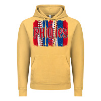 Vintage Mustard phillies baseball team spirit brushstrokes Vintage Hoodie - Artiststas