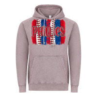 Vintage Zinc phillies baseball team spirit brushstrokes Vintage Hoodie - Artiststas