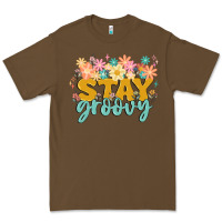 Cacao stay groovy Premium Tee - MaliasSmallBusiness