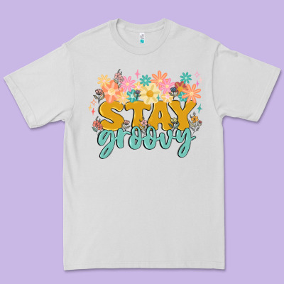 Stay Groovy Premium Tee Designed By Maliassmallbusiness