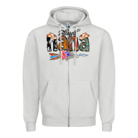 Dove Grey Blessed Nana Zipper Hoodie - CowCowDesign