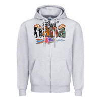 Heather Grey Blessed Nana Zipper Hoodie - CowCowDesign
