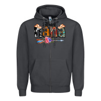 Smoke Blessed Nana Zipper Hoodie - CowCowDesign
