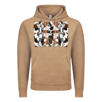 Vintage Coffee cowhide brushstrokes Vintage Hoodie - RanaPortraitStore