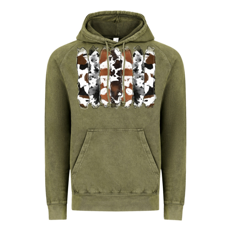 Cowhide Brushstrokes Vintage Hoodie by RanaPortraitStore | Teevron