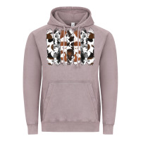Vintage Zinc cowhide brushstrokes Vintage Hoodie - RanaPortraitStore